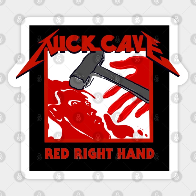 Red right hammer Sticker by milistardust